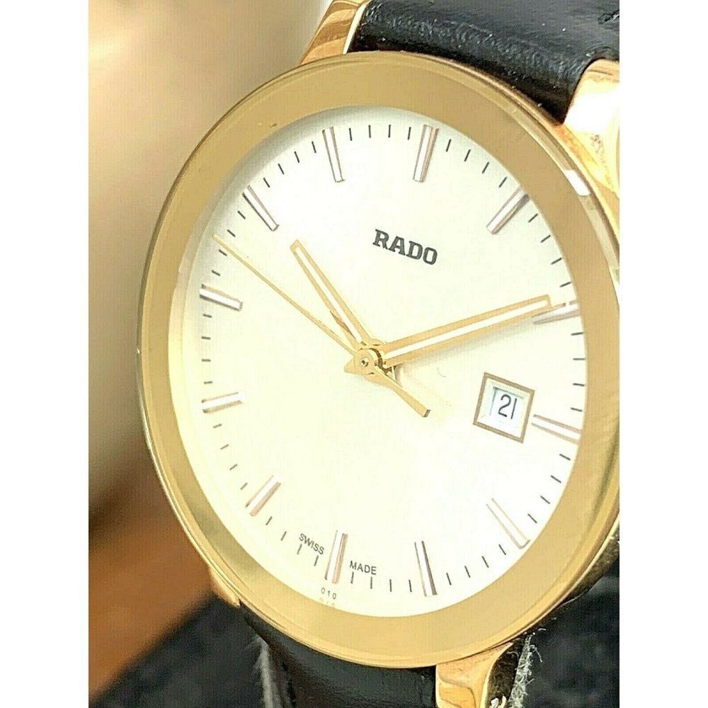 Rado Women's Watch R30555103 Centrix Swiss Quartz Silver Rose Gold Tone …